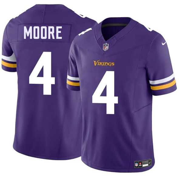 Men & Women & Youth Minnesota Vikings #4 Rondale Moore Purple 2025 F.U.S.E. Vapor Untouchable Limited Stitched Jersey->miami dolphins->NFL Jersey